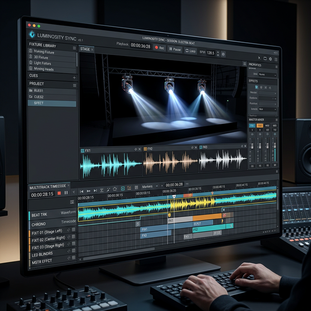 Multi-track Lighting Timeline